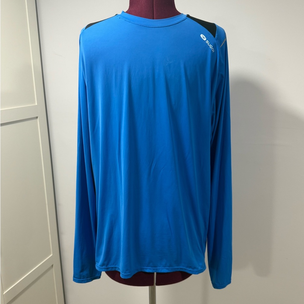Sugoi Men’s Long-Sleeve Performance Tech Top – Blue
